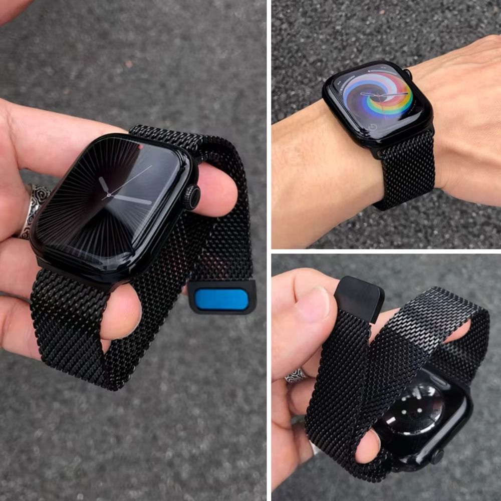 Mesh Coil Strip - Steel Mesh Milanese Strap For Apple